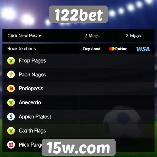 Métodos de pagamento oferecidos pelo 122bet